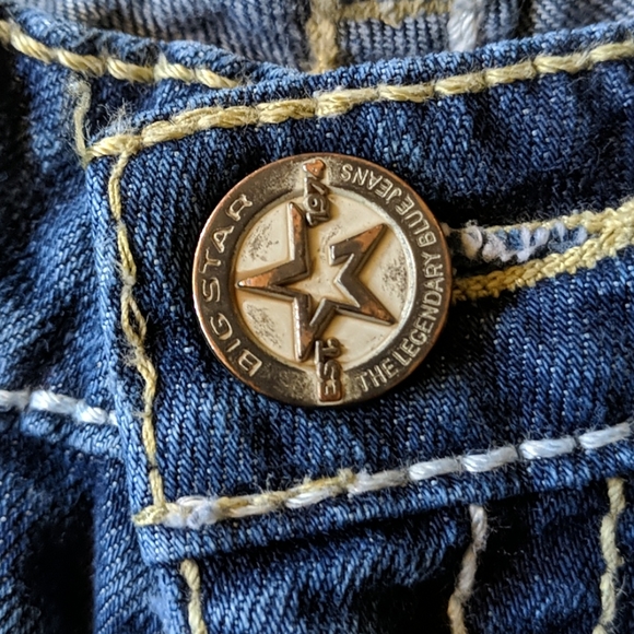 Big Star Nico Light Distressed Straight Leg Jeans - Picture 8 of 13